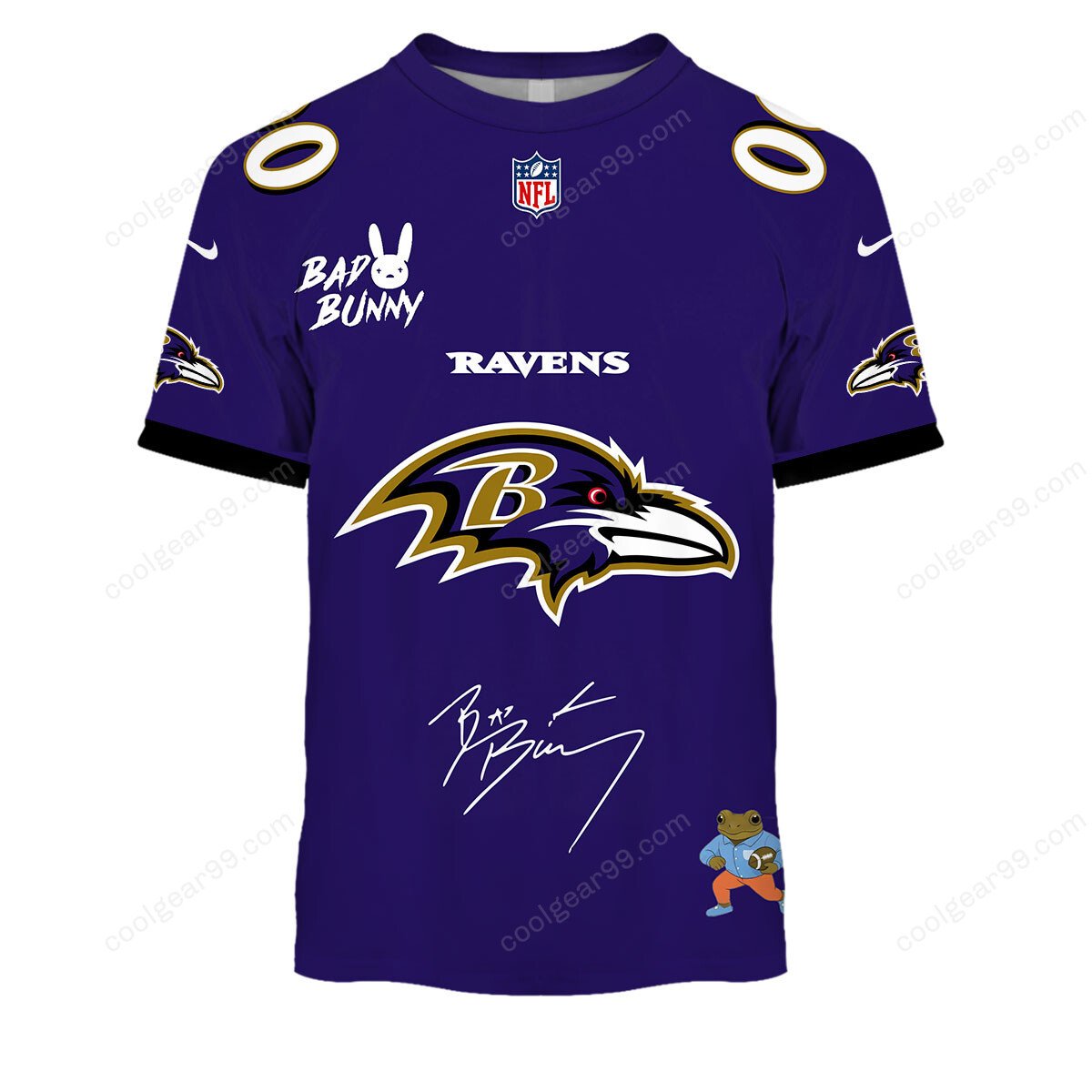 Baltimore Ravens x Bad Bunny Super Bowl 2026 Limited Edition NFL Jeresey - Image 4