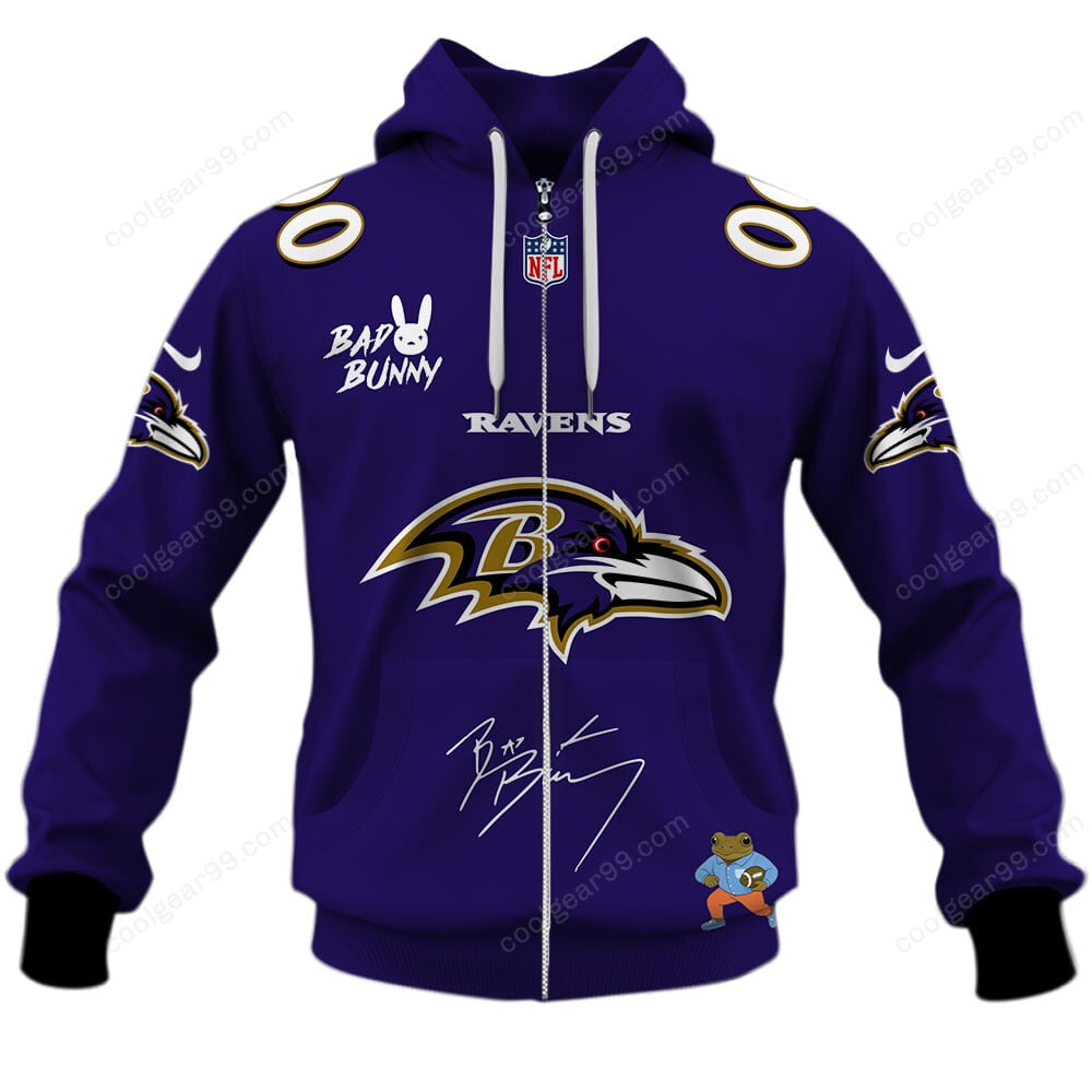 Baltimore Ravens x Bad Bunny Super Bowl 2026 Limited Edition NFL Jeresey - Image 2
