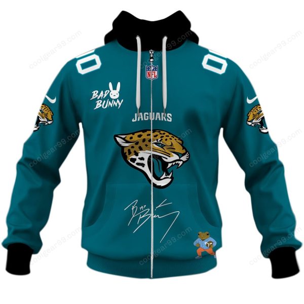 Jacksonville Jaguars x Bad Bunny Super Bowl 2026 Limited Edition NFL Jeresey - Image 2
