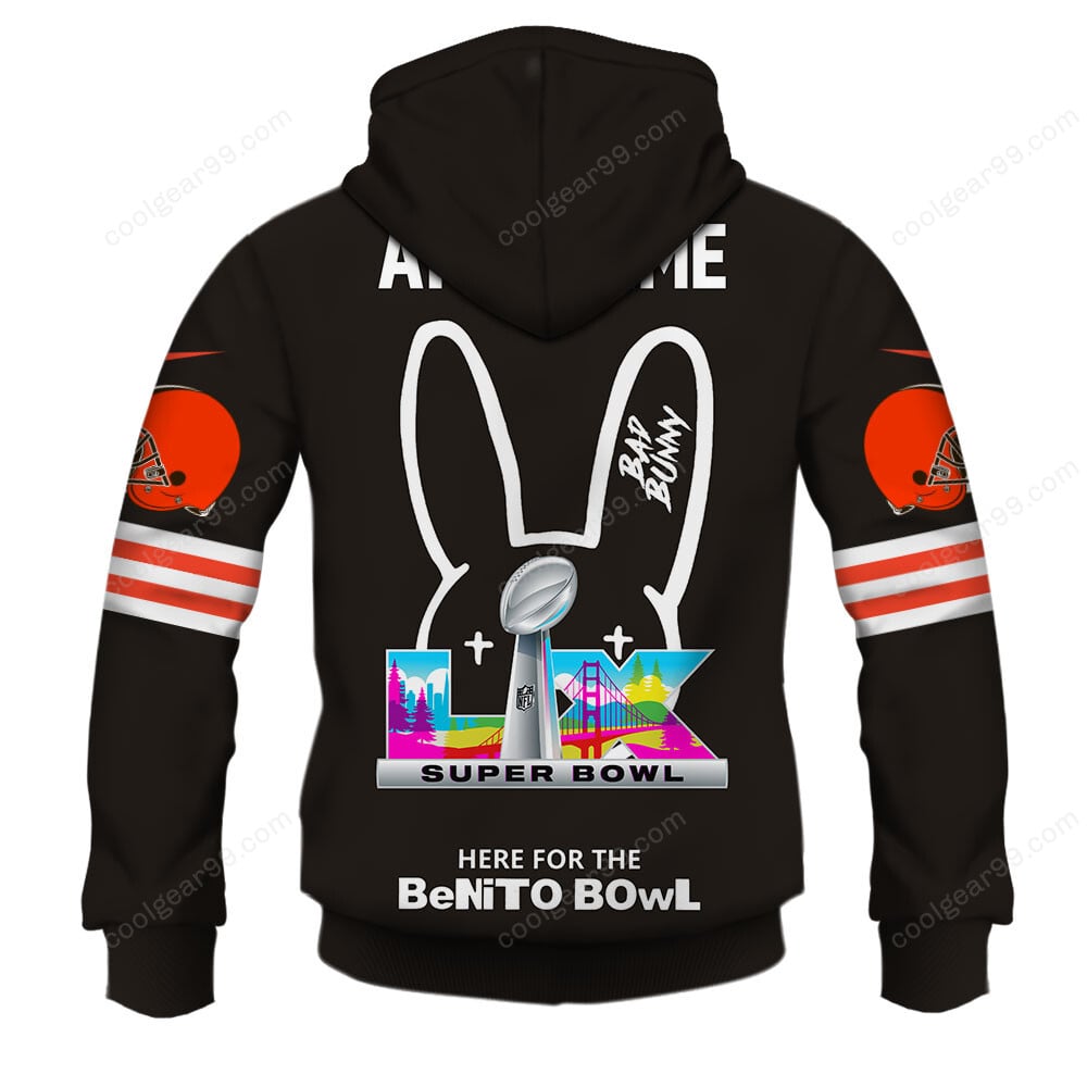 Cleveland Browns x Bad Bunny Super Bowl 2026 Limited Edition NFL Jeresey - Image 3
