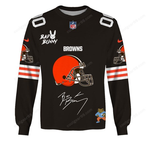 Cleveland Browns x Bad Bunny Super Bowl 2026 Limited Edition NFL Jeresey - Image 6