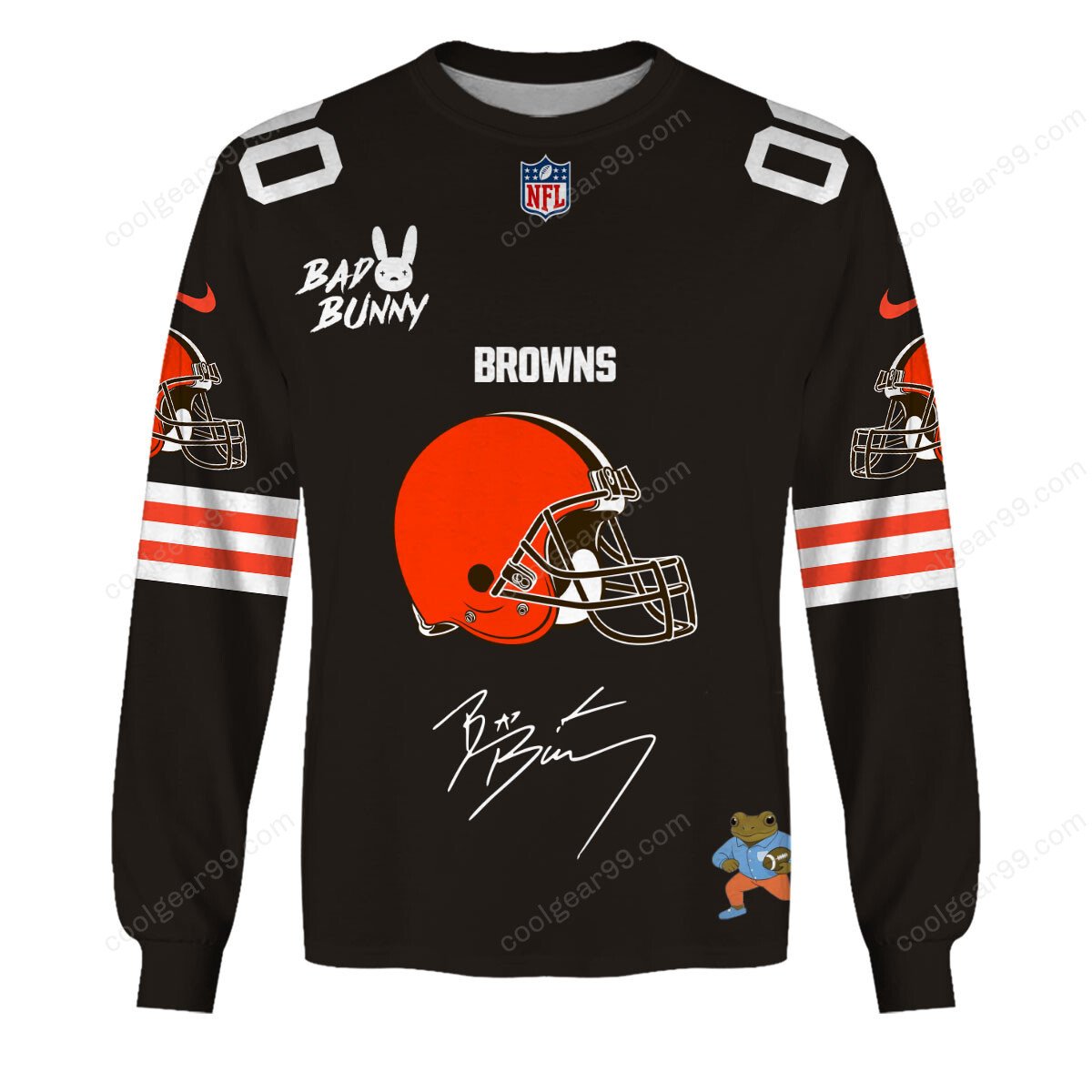 Cleveland Browns x Bad Bunny Super Bowl 2026 Limited Edition NFL Jeresey - Image 6