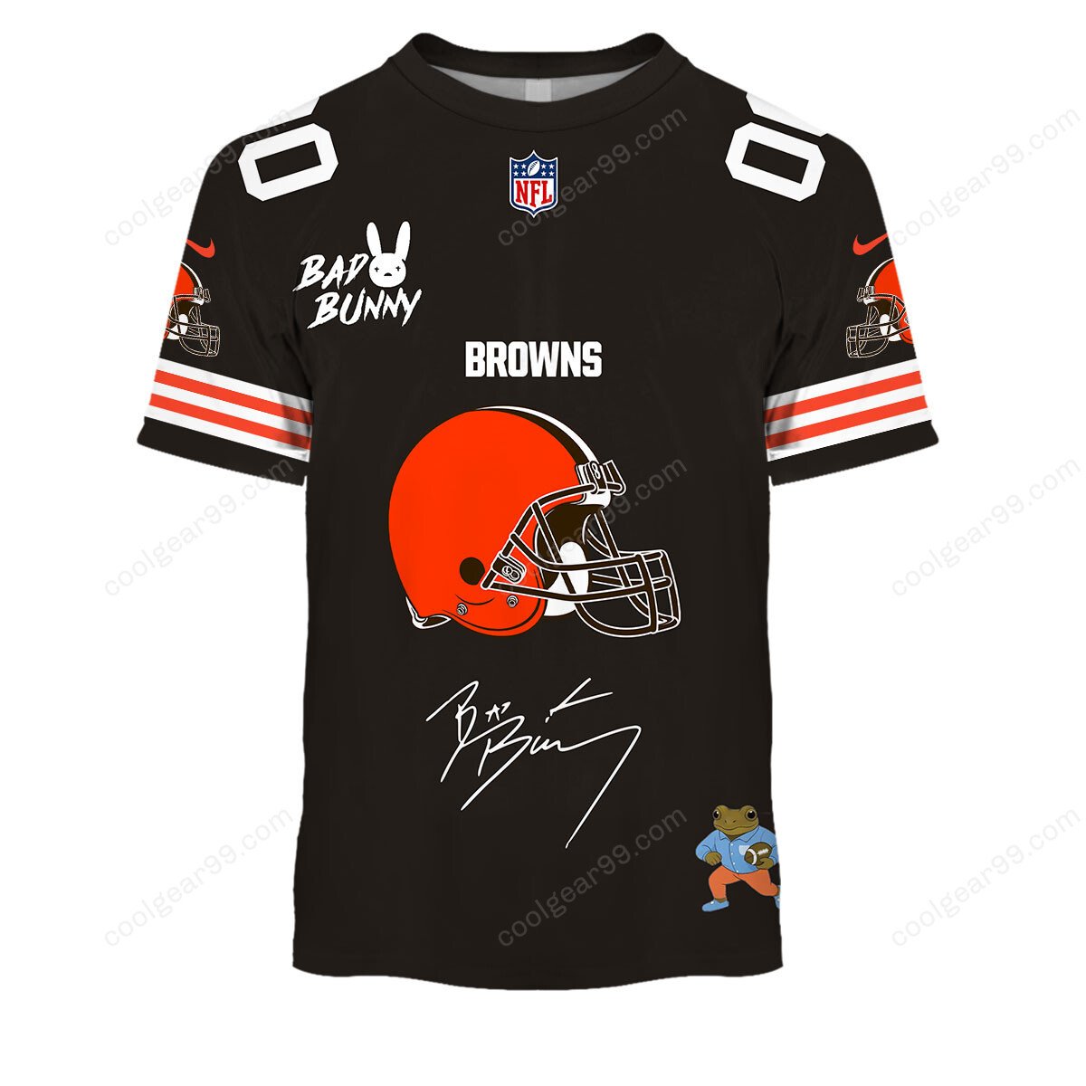 Cleveland Browns x Bad Bunny Super Bowl 2026 Limited Edition NFL Jeresey - Image 4