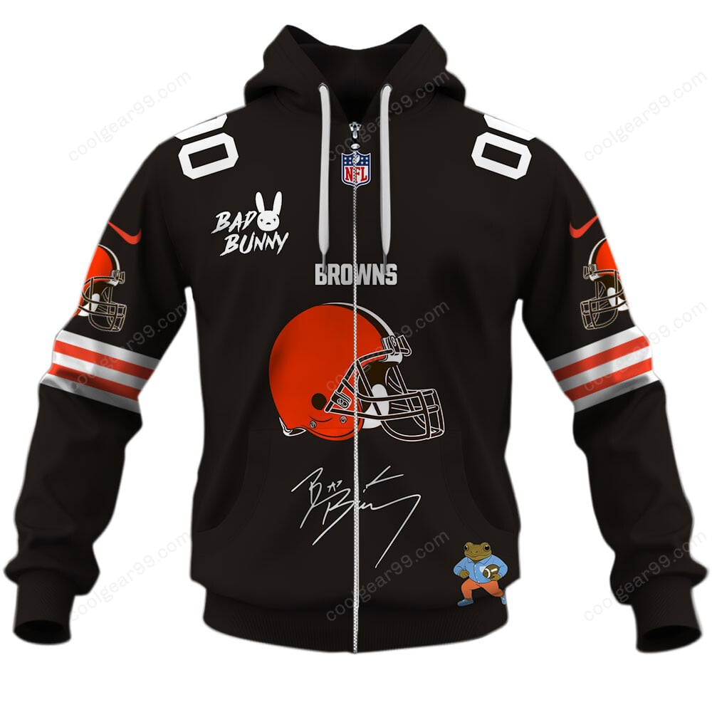Cleveland Browns x Bad Bunny Super Bowl 2026 Limited Edition NFL Jeresey - Image 2