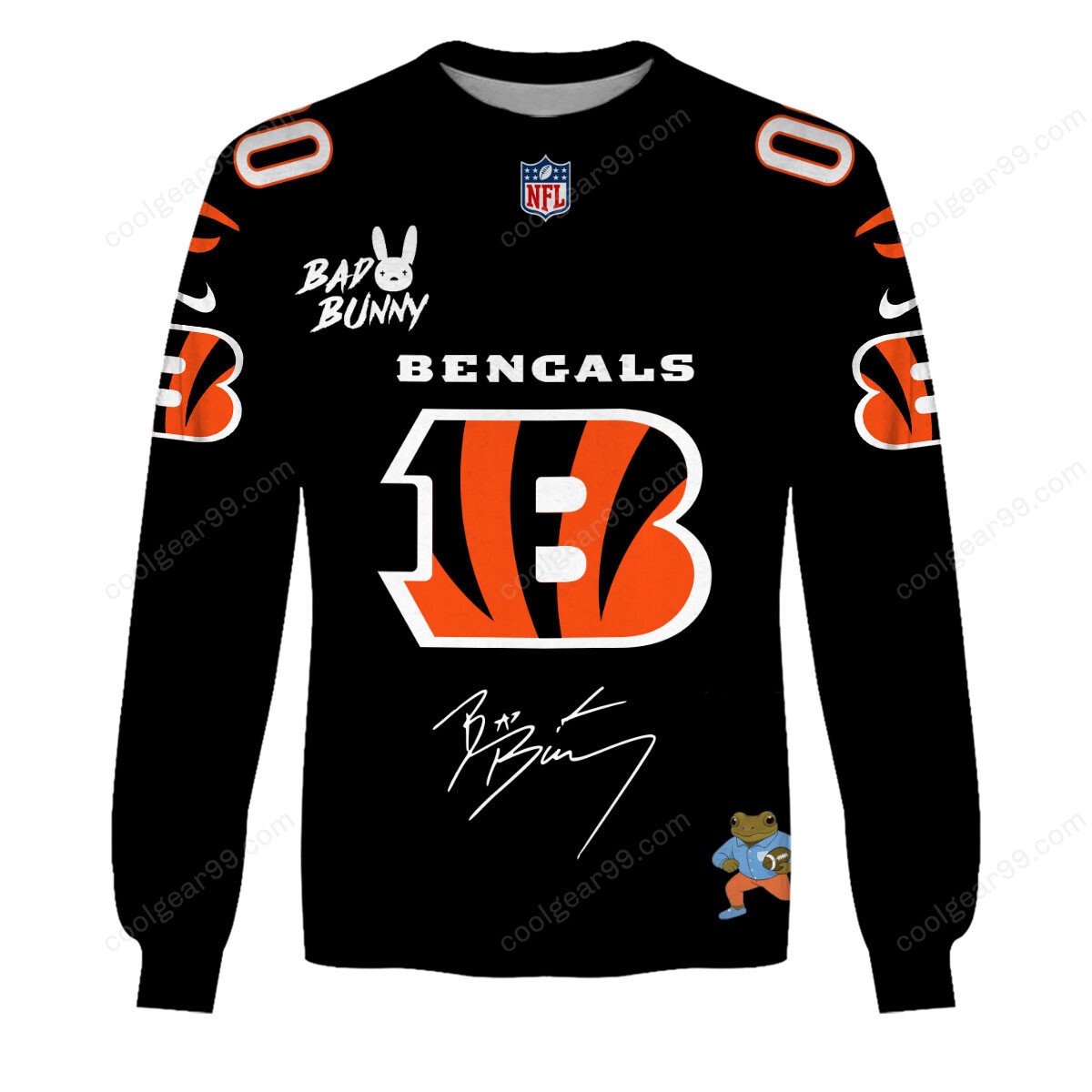 Cincinnati Bengals x Bad Bunny Super Bowl 2026 Limited Edition NFL Jeresey - Image 6