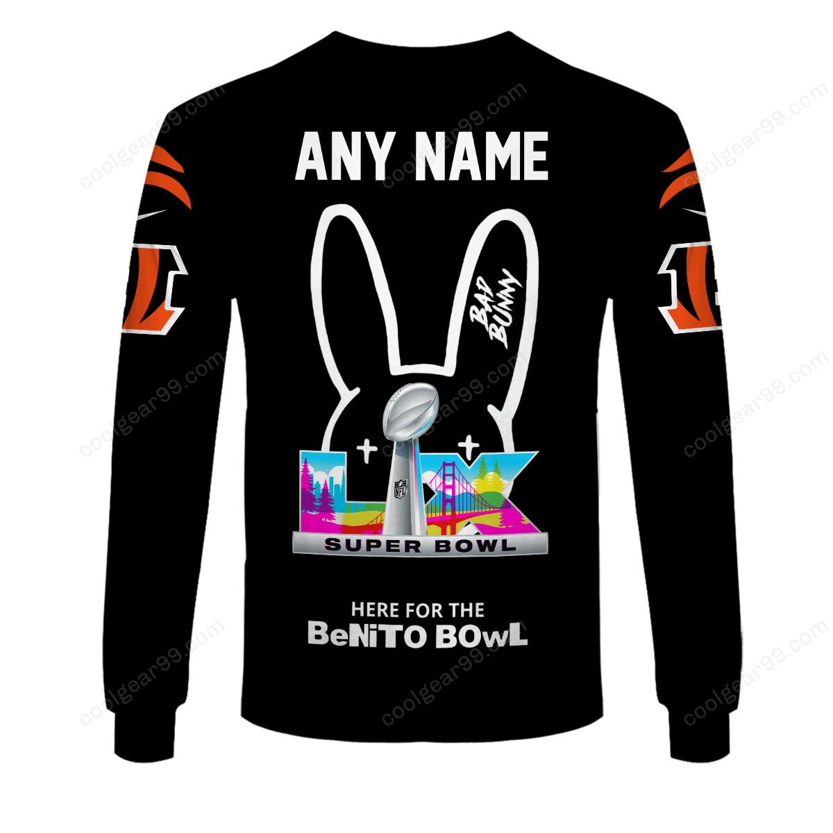 Cincinnati Bengals x Bad Bunny Super Bowl 2026 Limited Edition NFL Jeresey - Image 7