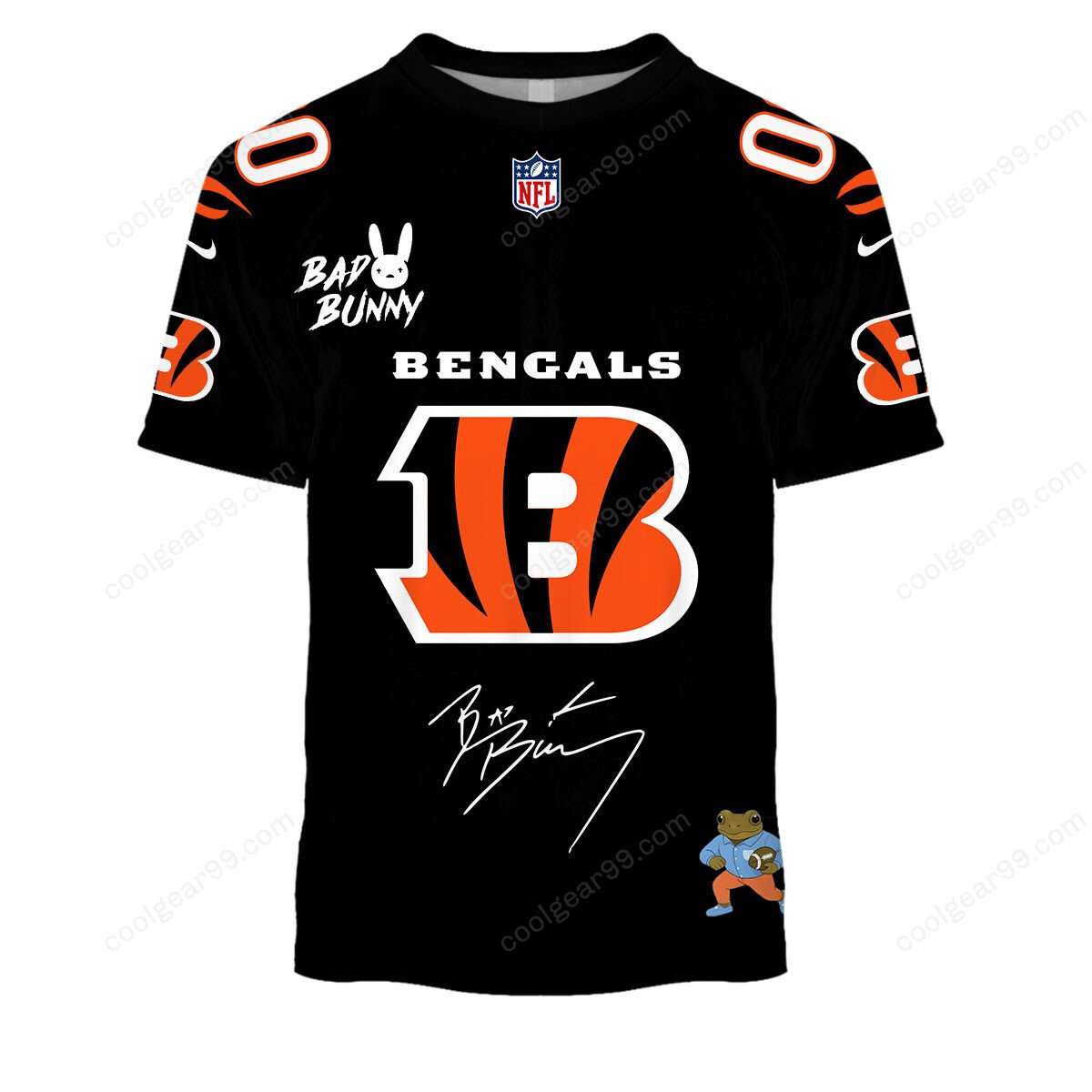 Cincinnati Bengals x Bad Bunny Super Bowl 2026 Limited Edition NFL Jeresey - Image 4