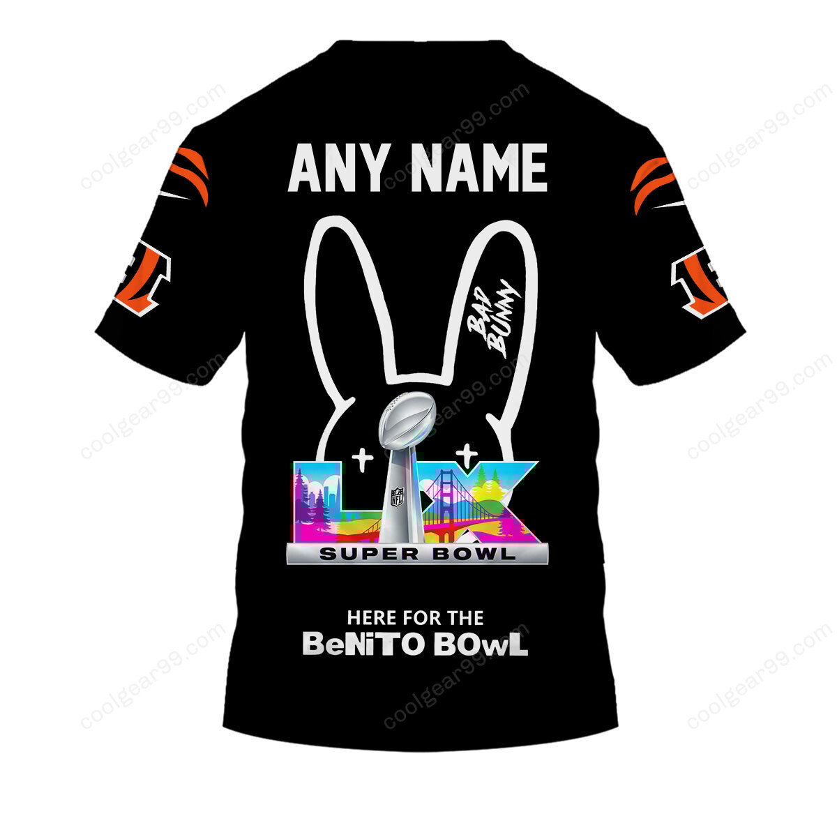Cincinnati Bengals x Bad Bunny Super Bowl 2026 Limited Edition NFL Jeresey - Image 5