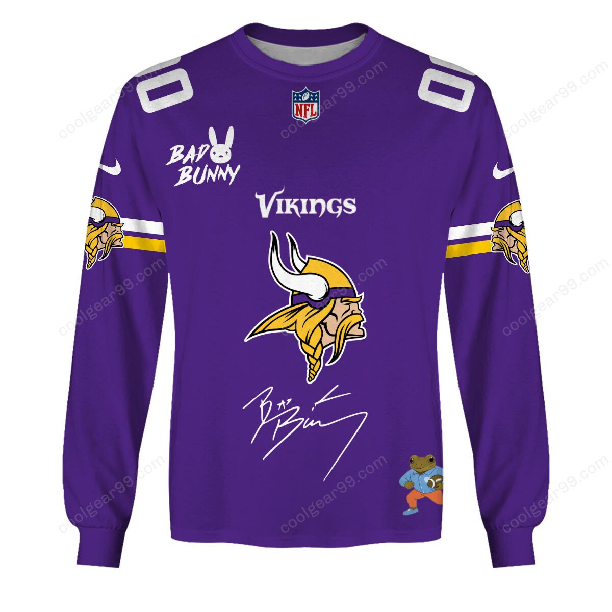 Minnesota Vikings x Bad Bunny Super Bowl 2026 Limited Edition NFL Jeresey - Image 6