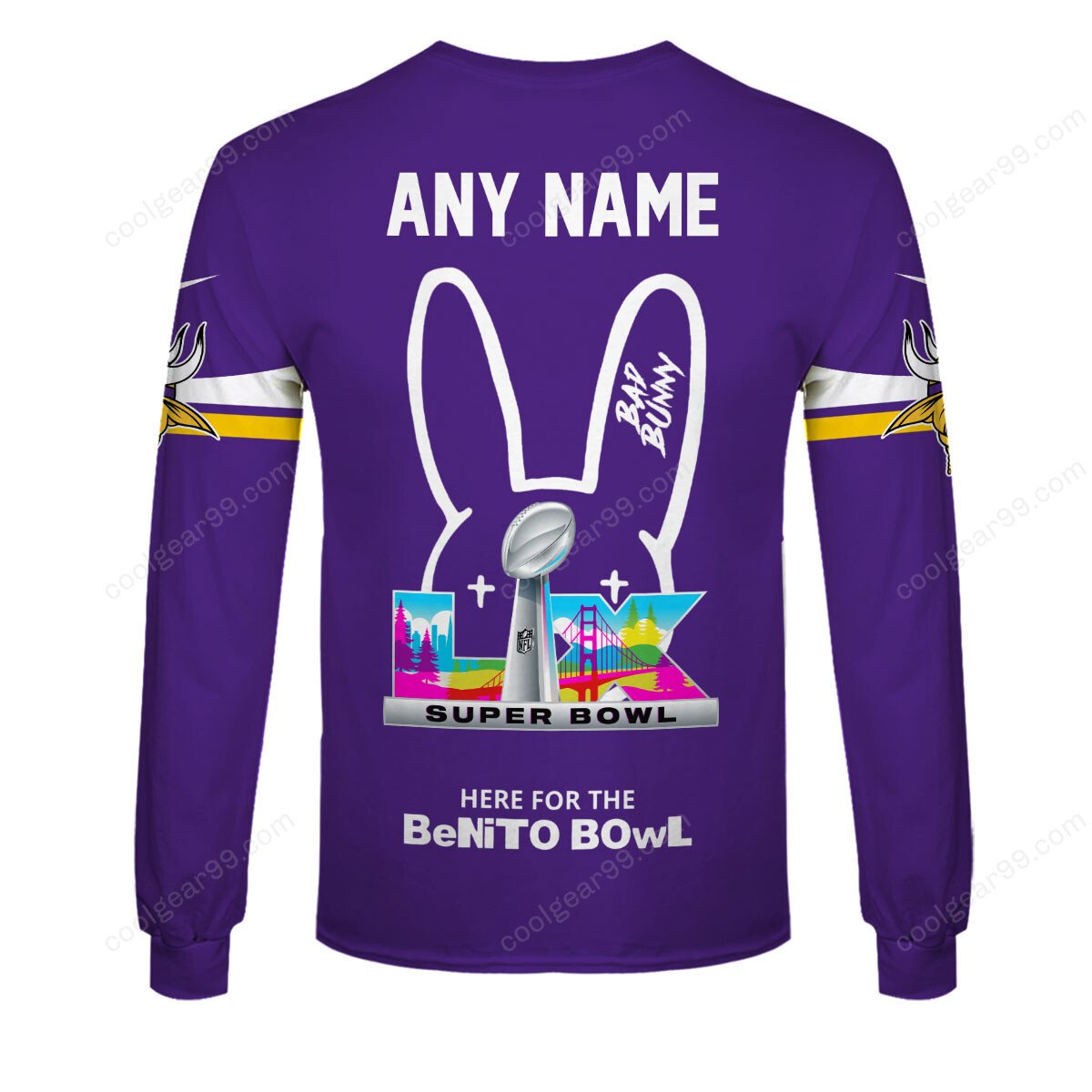 Minnesota Vikings x Bad Bunny Super Bowl 2026 Limited Edition NFL Jeresey - Image 7