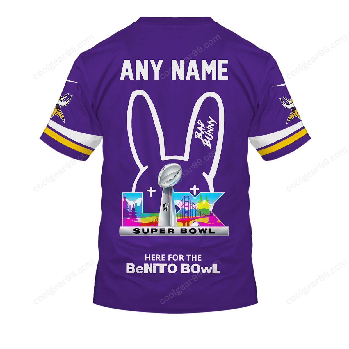 Minnesota Vikings x Bad Bunny Super Bowl 2026 Limited Edition NFL Jeresey - Image 4