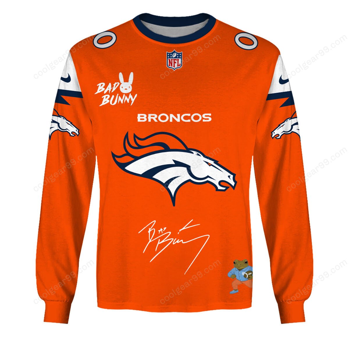 Denver Broncos x Bad Bunny Super Bowl 2026 Limited Edition NFL Jeresey - Image 6