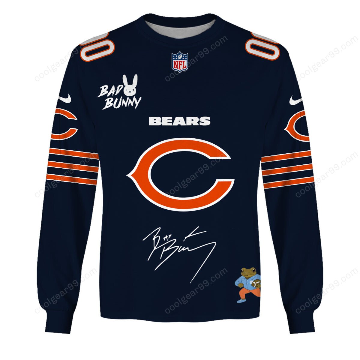 Chicago Bears x Bad Bunny Super Bowl 2026 Limited Edition NFL Jeresey - Image 6