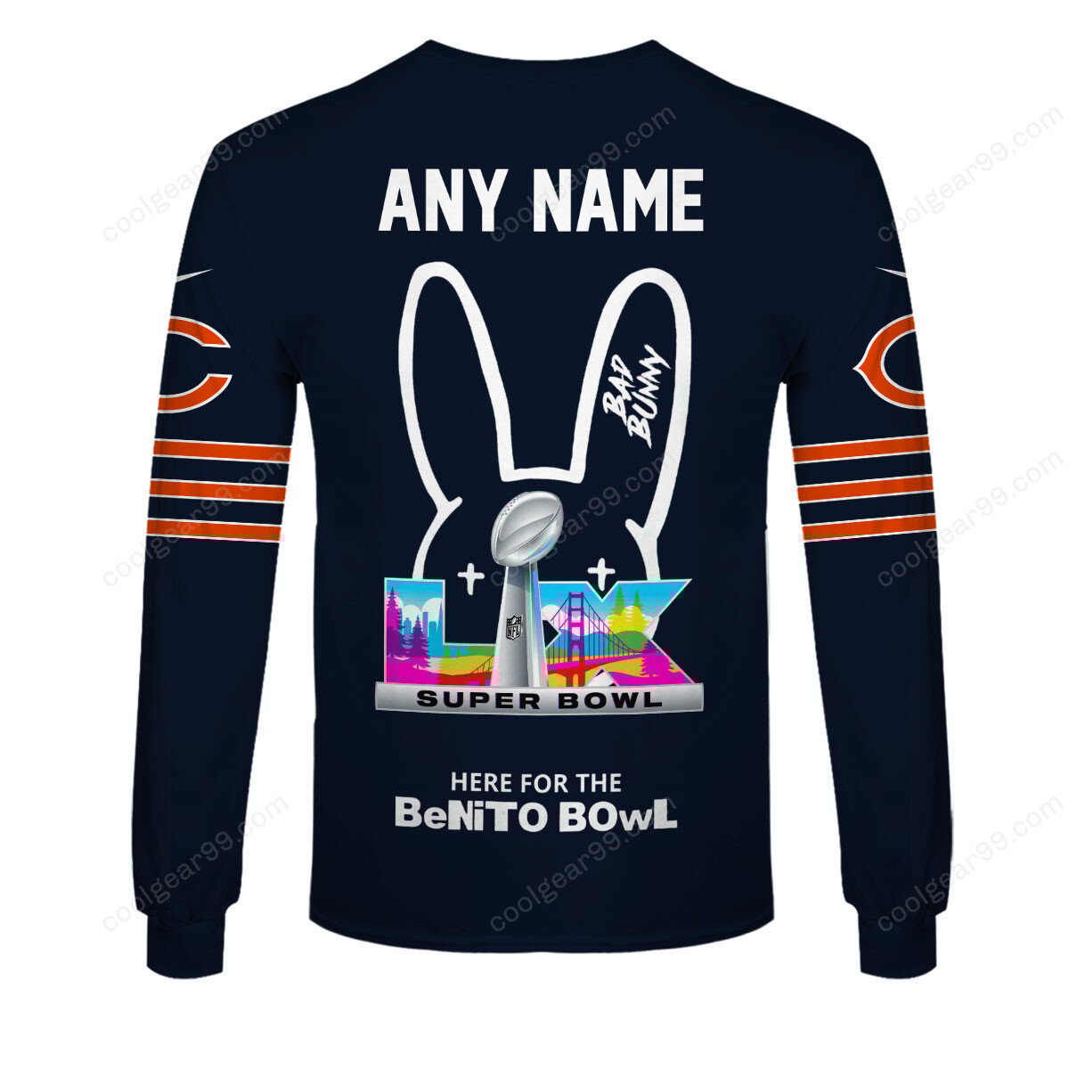 Chicago Bears x Bad Bunny Super Bowl 2026 Limited Edition NFL Jeresey - Image 7