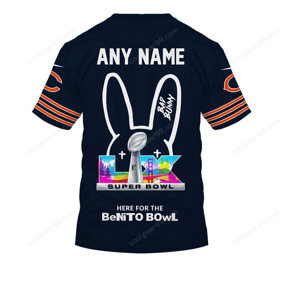 Chicago Bears x Bad Bunny Super Bowl 2026 Limited Edition NFL Jeresey - Image 5