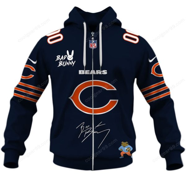 Chicago Bears x Bad Bunny Super Bowl 2026 Limited Edition NFL Jeresey - Image 2