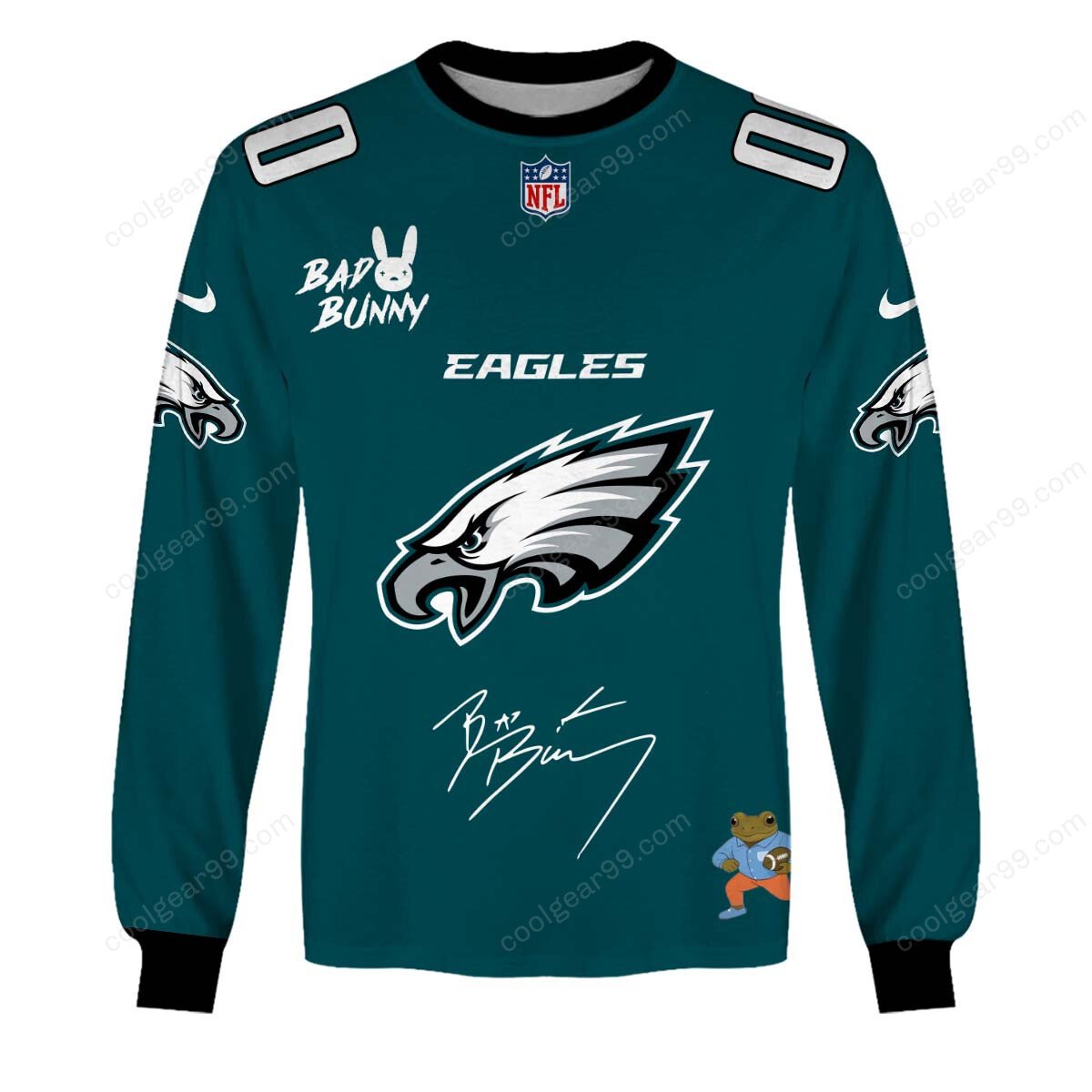 Philadelphia Eagles x Bad Bunny Super Bowl 2026 Limited Edition NFL Jeresey - Image 6