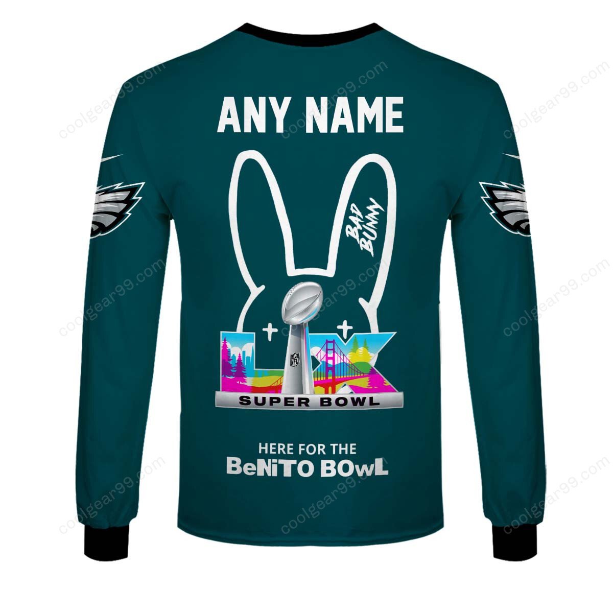 Philadelphia Eagles x Bad Bunny Super Bowl 2026 Limited Edition NFL Jeresey - Image 7