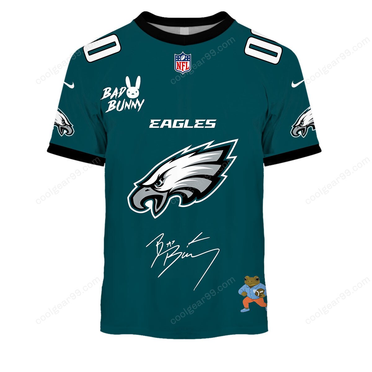 Philadelphia Eagles x Bad Bunny Super Bowl 2026 Limited Edition NFL Jeresey - Image 4
