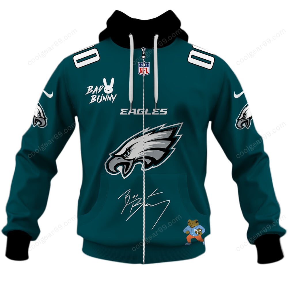 Philadelphia Eagles x Bad Bunny Super Bowl 2026 Limited Edition NFL Jeresey - Image 2