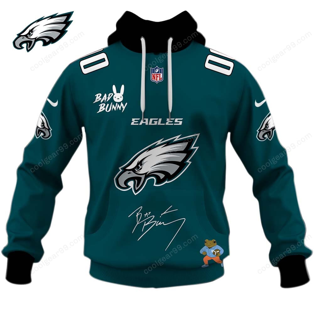Philadelphia Eagles x Bad Bunny Super Bowl 2026 Limited Edition NFL Jeresey