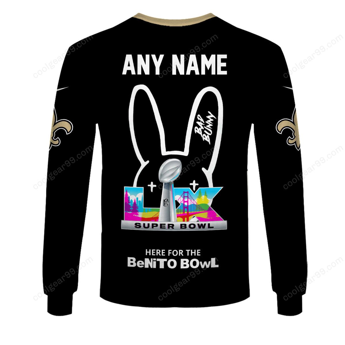 New Orleans Saints x Bad Bunny Super Bowl 2026 Limited Edition NFL Jeresey - Image 7