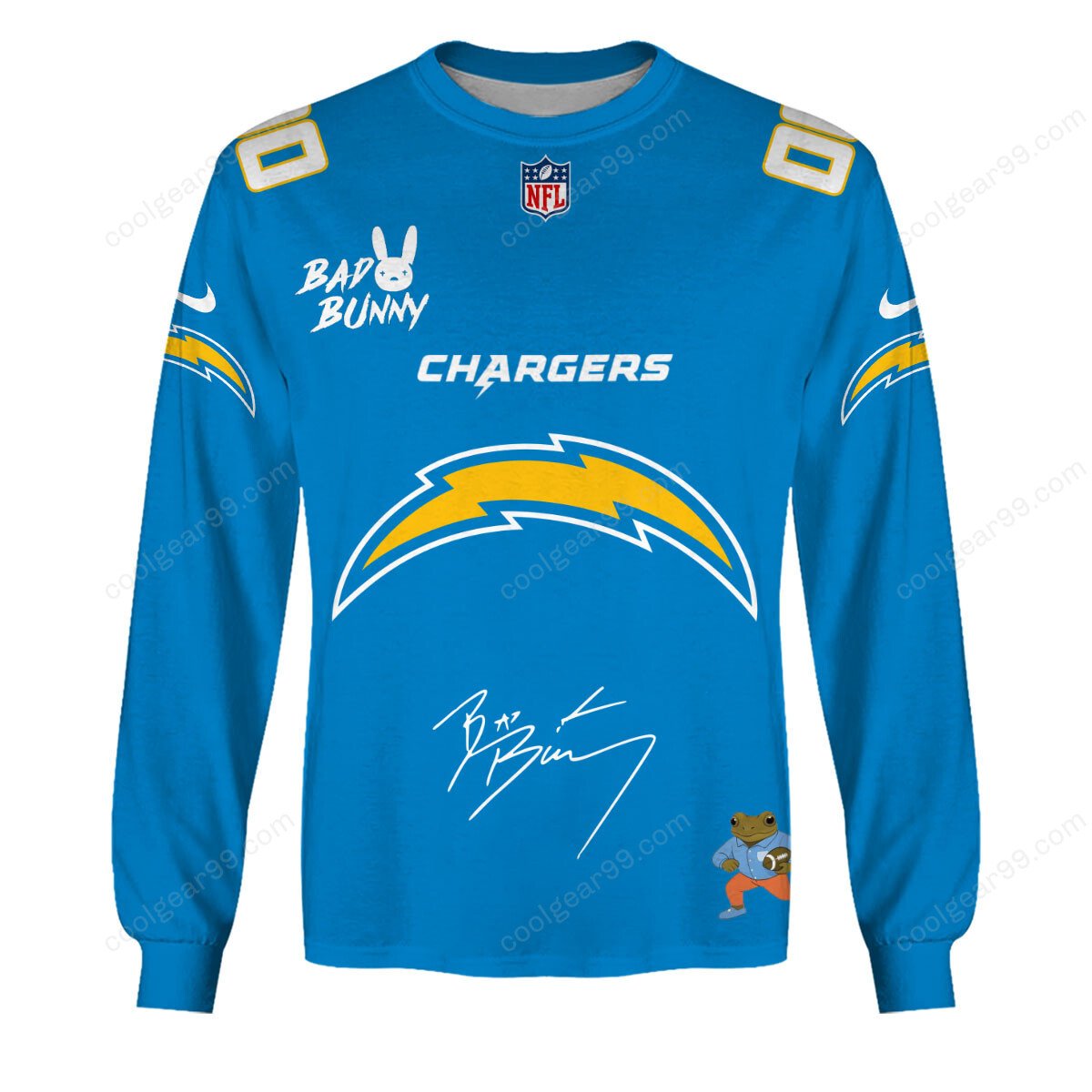 Los Angeles Chargers x Bad Bunny Super Bowl 2026 Limited Edition NFL Jeresey - Image 6