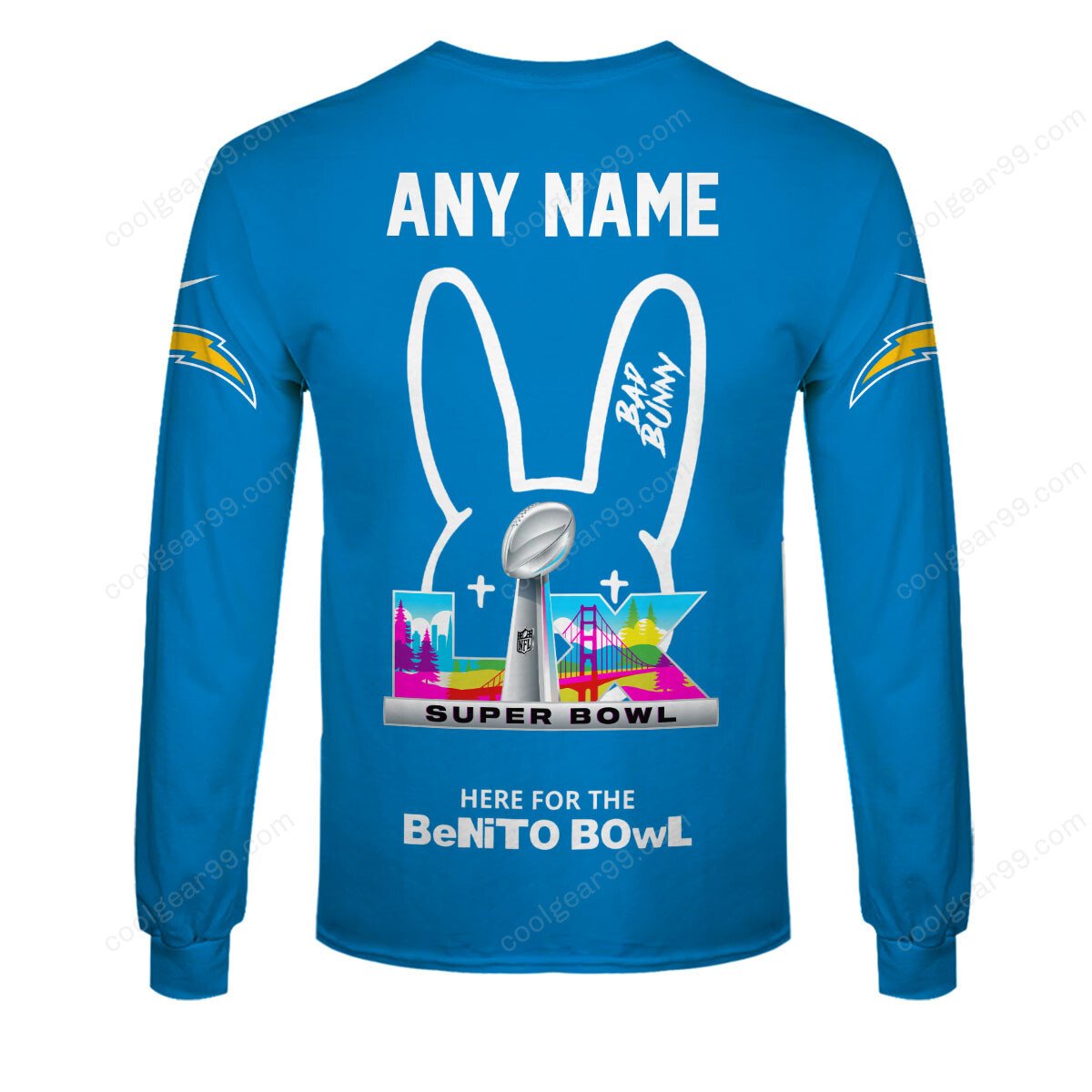 Los Angeles Chargers x Bad Bunny Super Bowl 2026 Limited Edition NFL Jeresey - Image 7