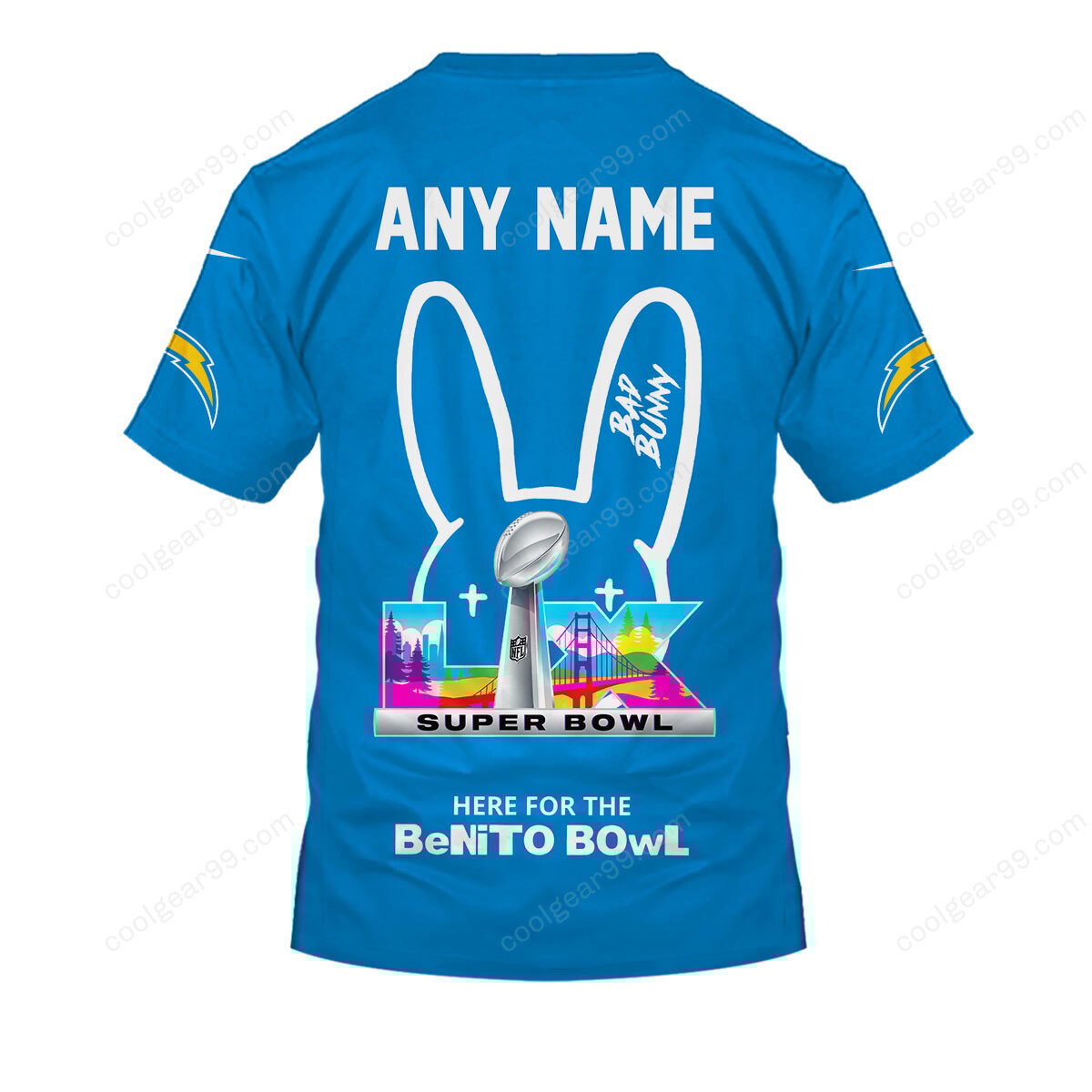 Los Angeles Chargers x Bad Bunny Super Bowl 2026 Limited Edition NFL Jeresey - Image 5