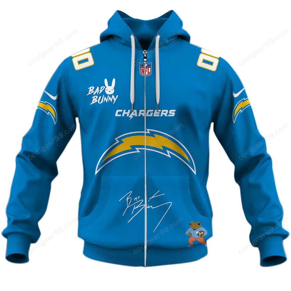 Los Angeles Chargers x Bad Bunny Super Bowl 2026 Limited Edition NFL Jeresey - Image 2