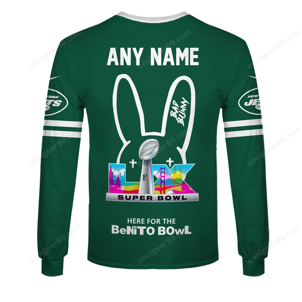 New York Jets x Bad Bunny Super Bowl 2026 Limited Edition NFL Jeresey - Image 7