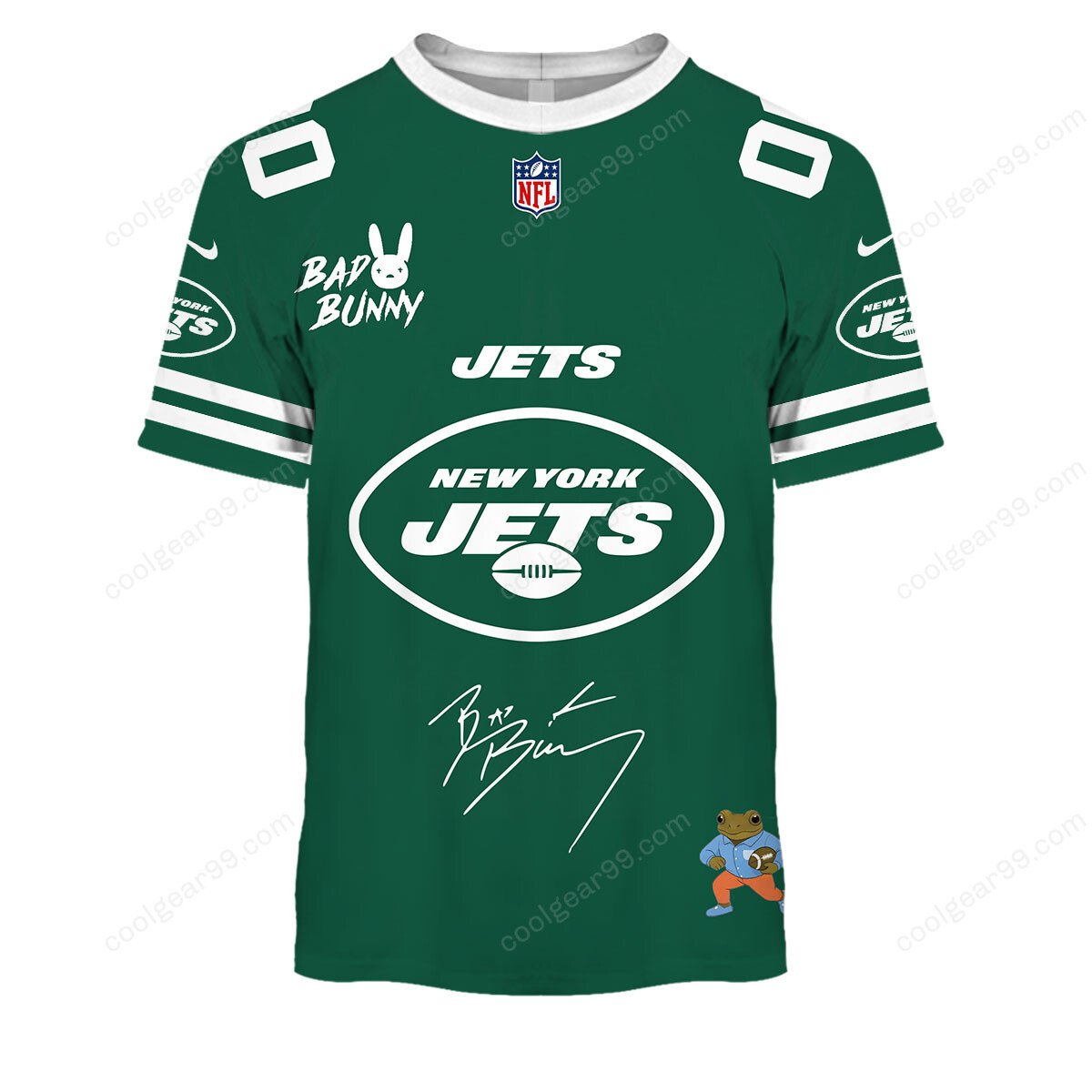 New York Jets x Bad Bunny Super Bowl 2026 Limited Edition NFL Jeresey - Image 4