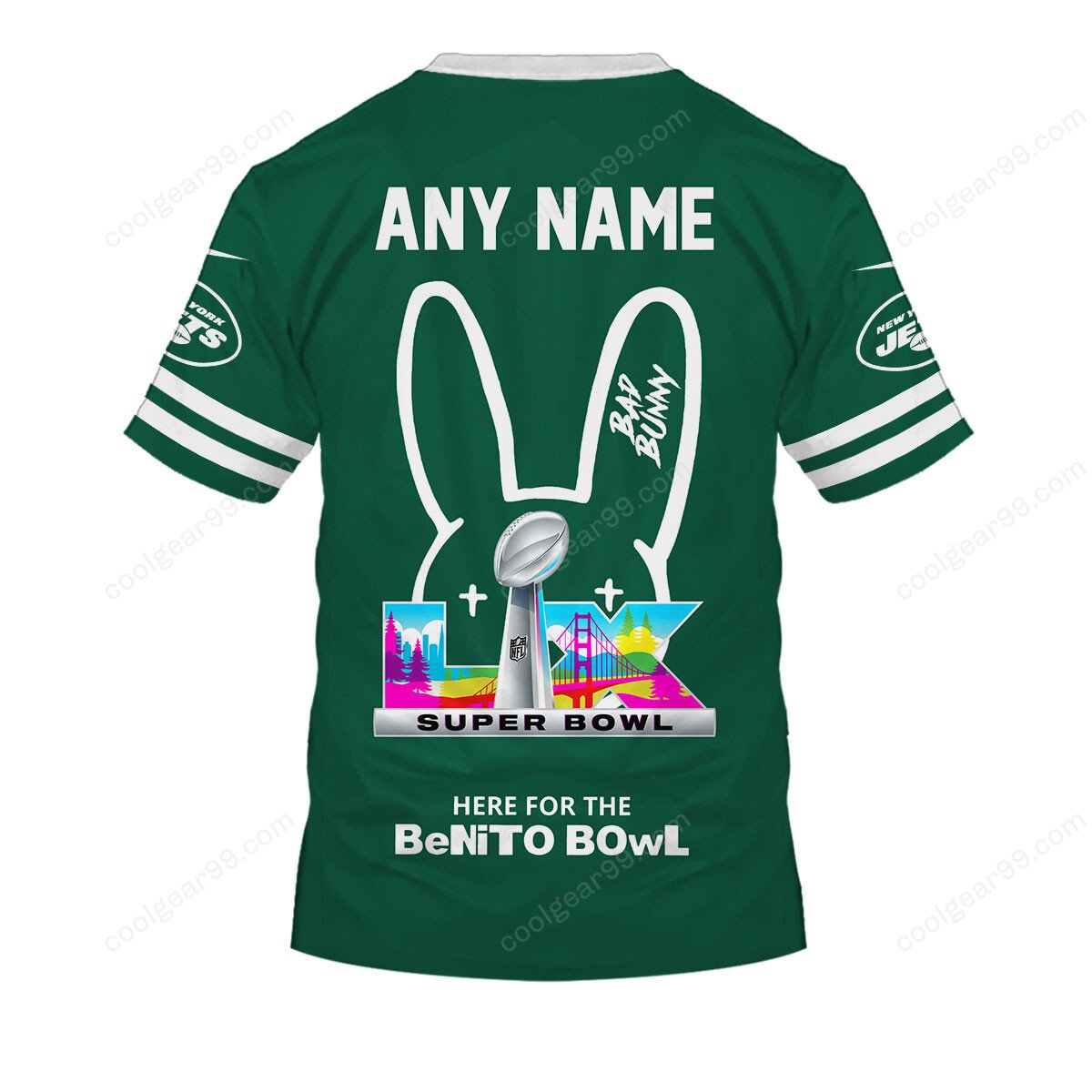 New York Jets x Bad Bunny Super Bowl 2026 Limited Edition NFL Jeresey - Image 5