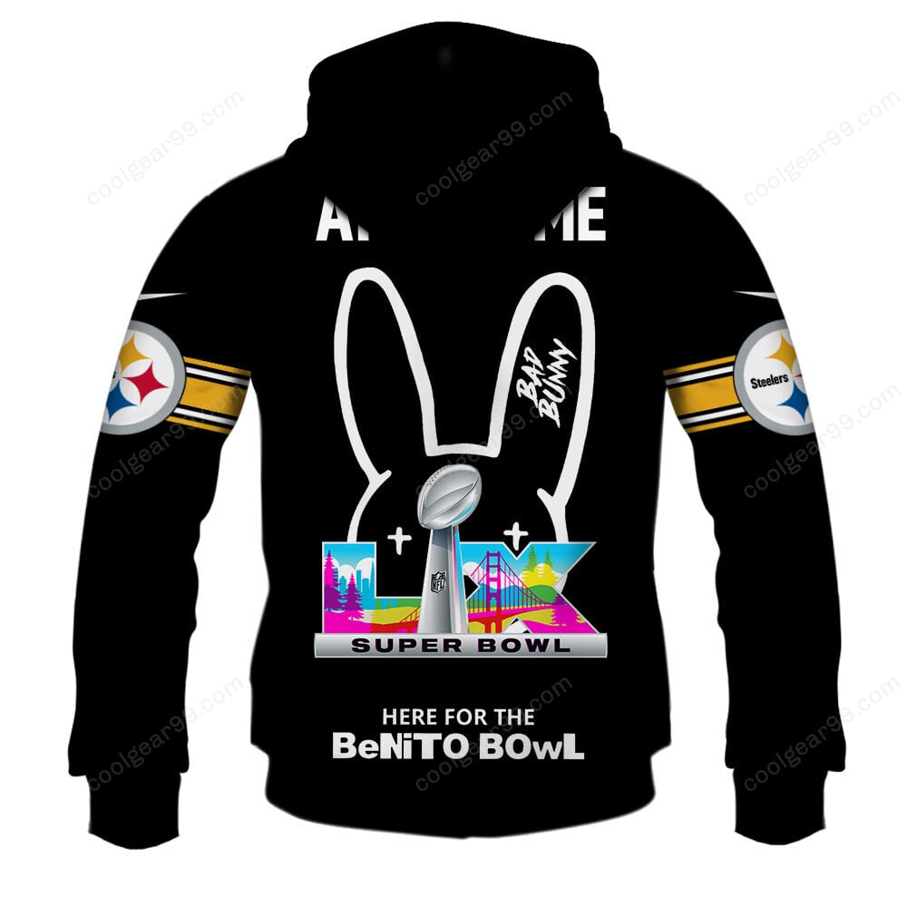 Pittsburgh Steelers x Bad Bunny Super Bowl 2026 Limited Edition NFL Jeresey - Image 3