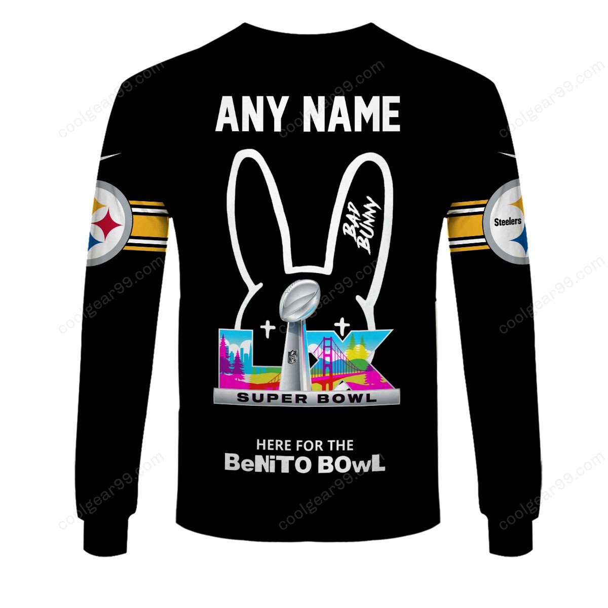 Pittsburgh Steelers x Bad Bunny Super Bowl 2026 Limited Edition NFL Jeresey - Image 7