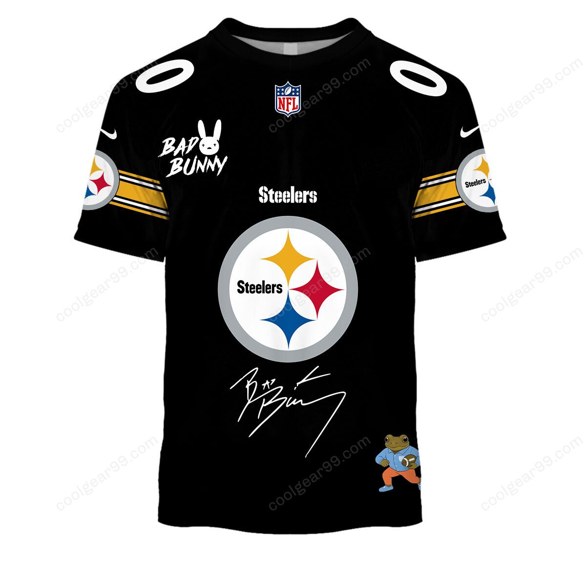 Pittsburgh Steelers x Bad Bunny Super Bowl 2026 Limited Edition NFL Jeresey - Image 4