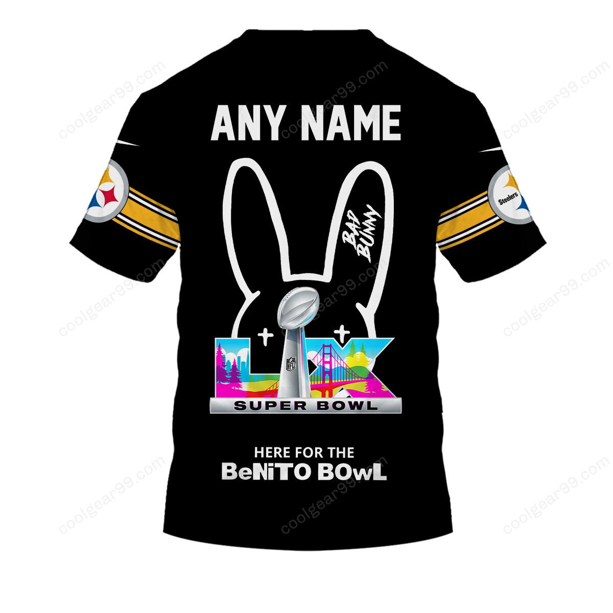 Pittsburgh Steelers x Bad Bunny Super Bowl 2026 Limited Edition NFL Jeresey - Image 5