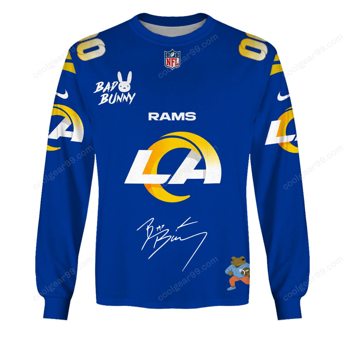 Los Angeles Rams x Bad Bunny Super Bowl 2026 Limited Edition NFL Jeresey - Image 6