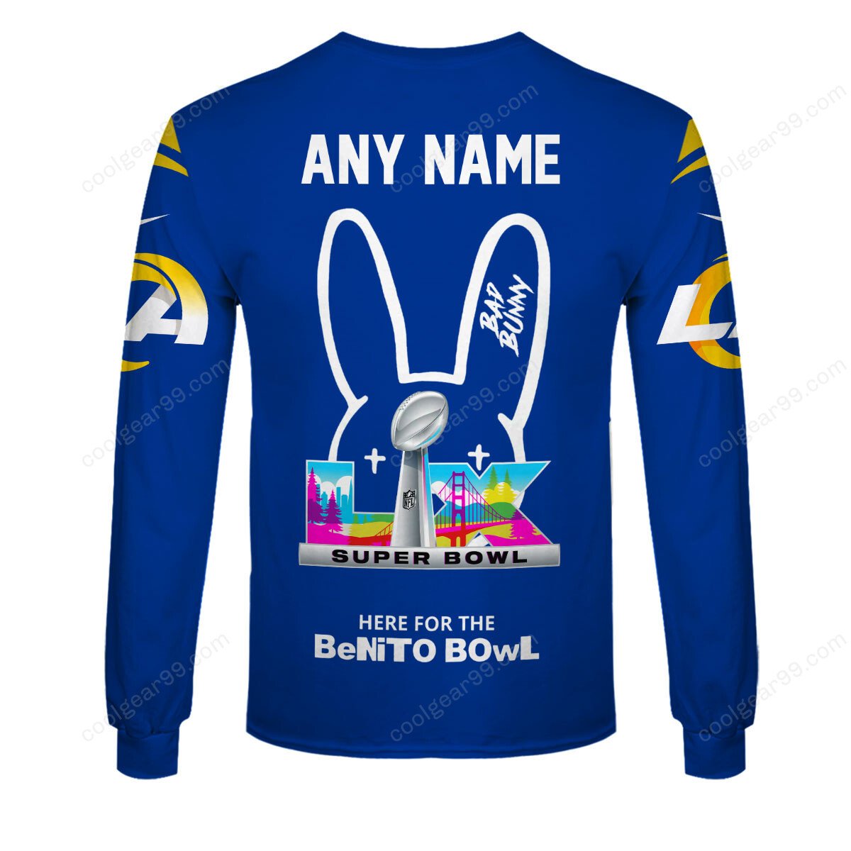 Los Angeles Rams x Bad Bunny Super Bowl 2026 Limited Edition NFL Jeresey - Image 7