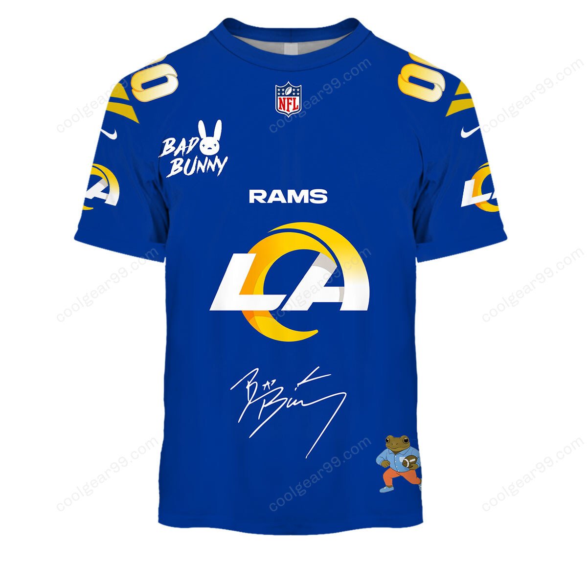 Los Angeles Rams x Bad Bunny Super Bowl 2026 Limited Edition NFL Jeresey - Image 4