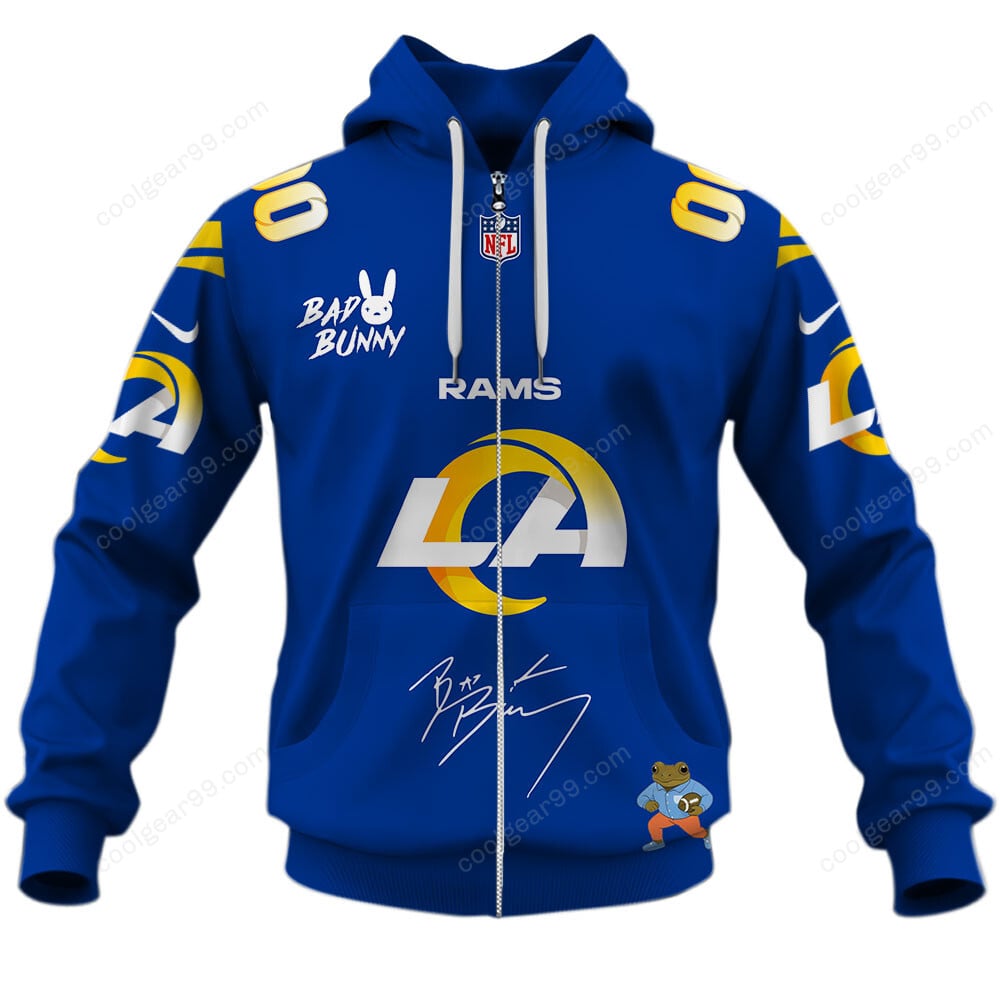 Los Angeles Rams x Bad Bunny Super Bowl 2026 Limited Edition NFL Jeresey - Image 2