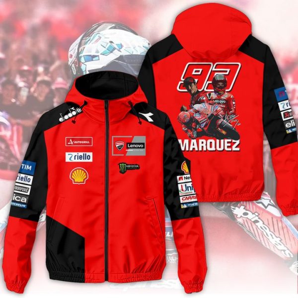 Ducati Lenovo Team x Marc Marquez  3D Single-Layer Jacket - TS8