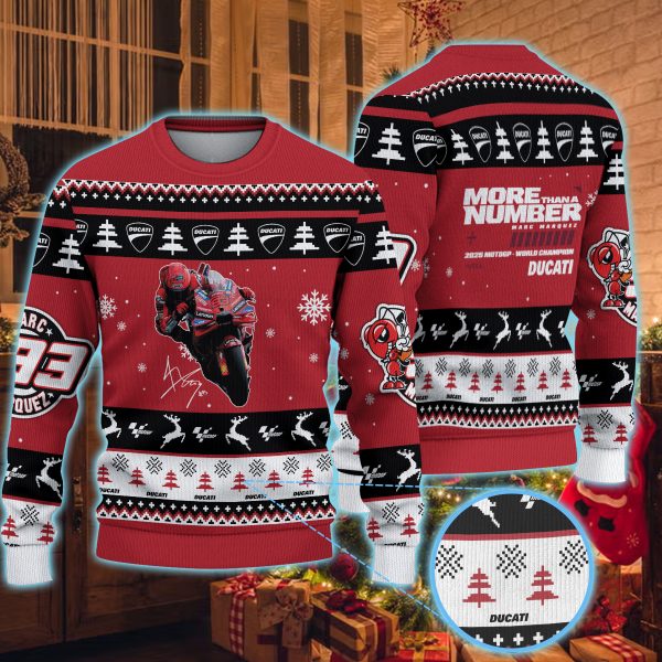 Ugly Sweater “MORE THAN A NUMBER” Marc Marquez World Champion 2025