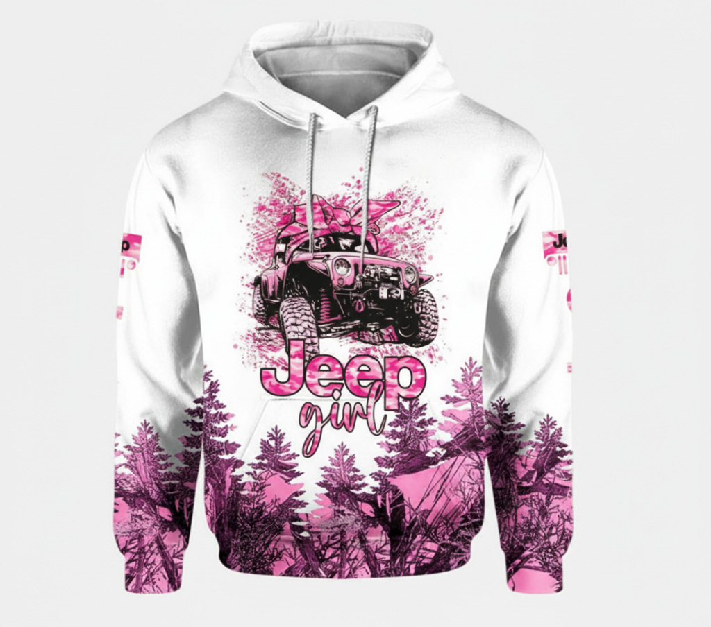 Custom Name Jeep Girl Hoodie Sweatshirt - Image 2
