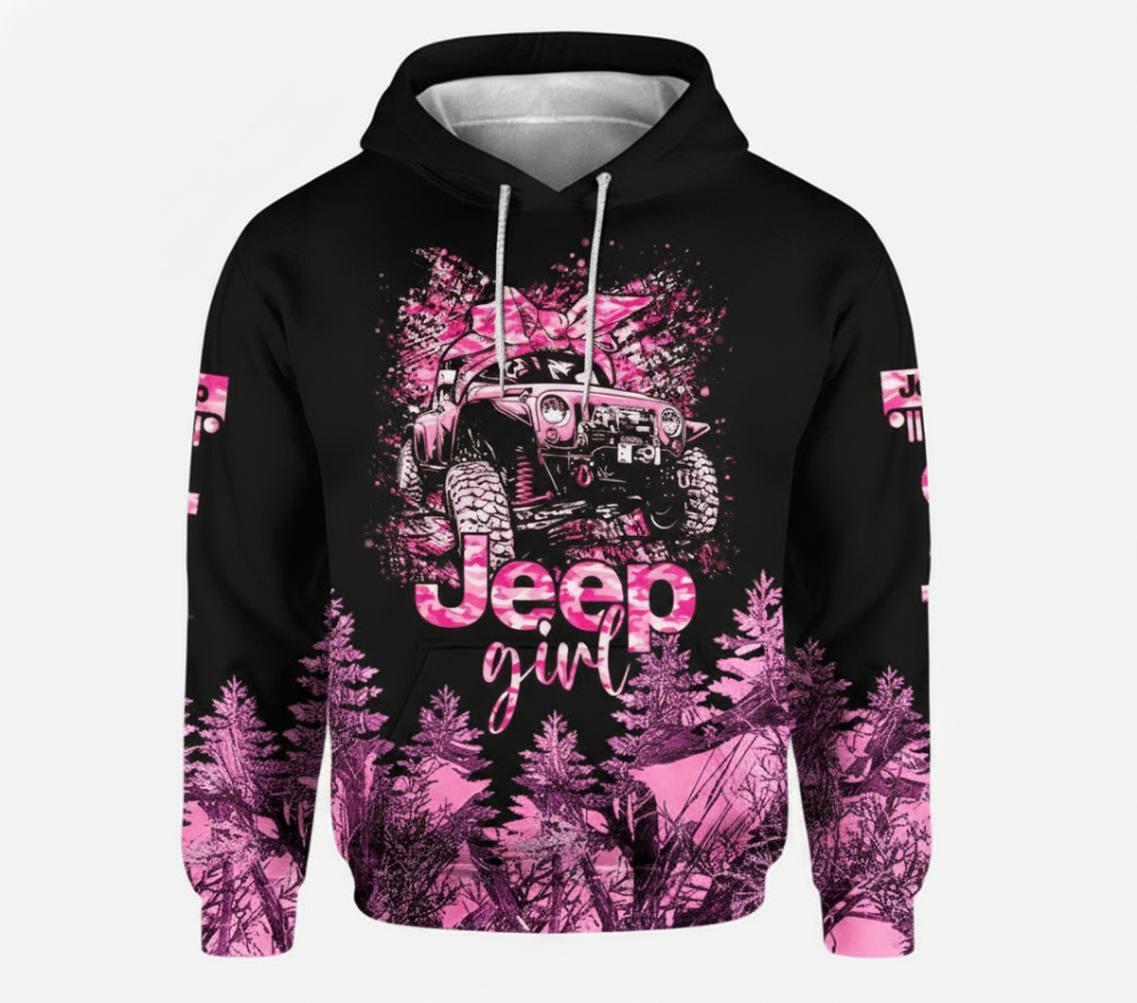 Custom Name Jeep Girl Hoodie Sweatshirt