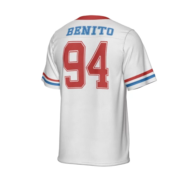 Benito #94 Hot Puerto Rico Mesh Football Jersey Retro - Image 2