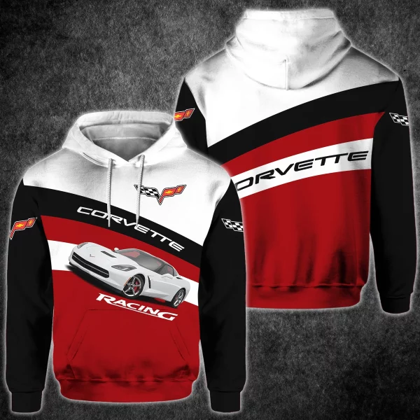 Corvette Limited 2025 Pullover Hoodie All Over Print Corvette C6 Logo Racing