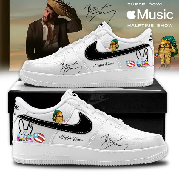 NFL x Bad Bunny Benito Bowl Air Force 1 Custom White