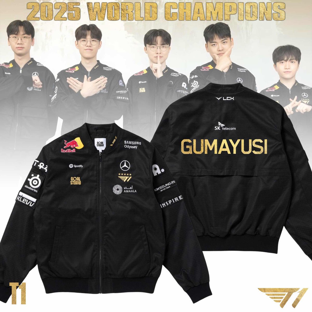 Personalized 2025 T1 Worlds Bomber Jacket - Image 5