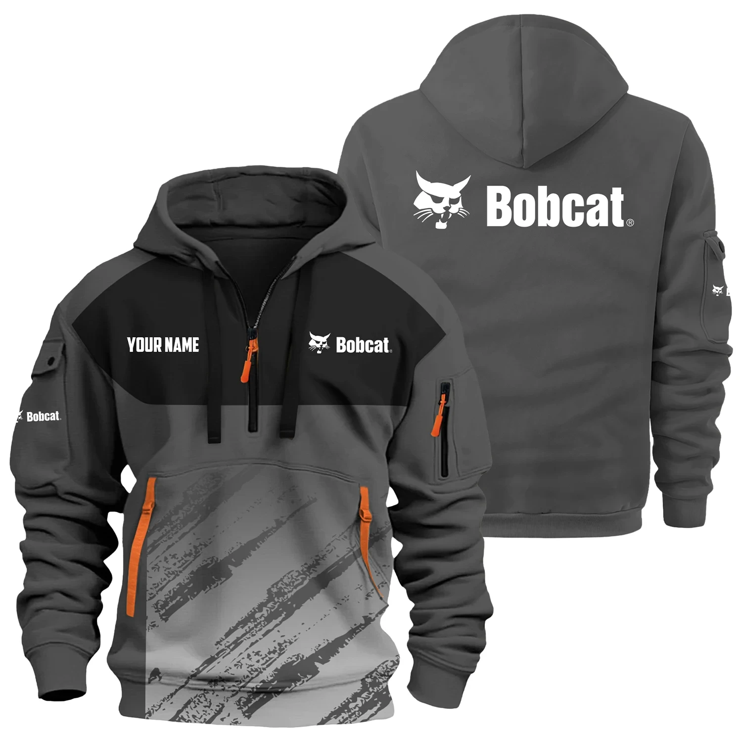 Bobcat Exclusive Logo 3D Half-zip Hoodie Multicolor